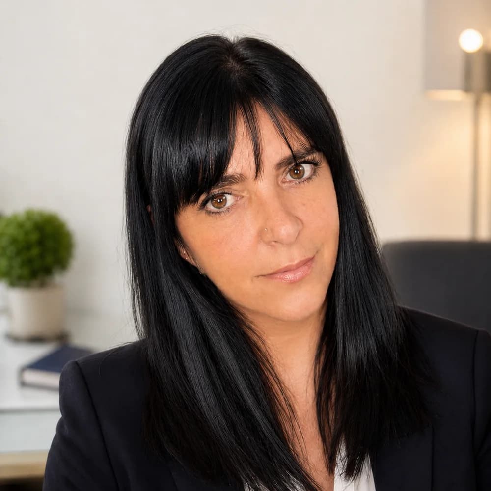 Retrato profesional autorizado de Mónica Andrea Dip, asesora comercial de CreHado Digital